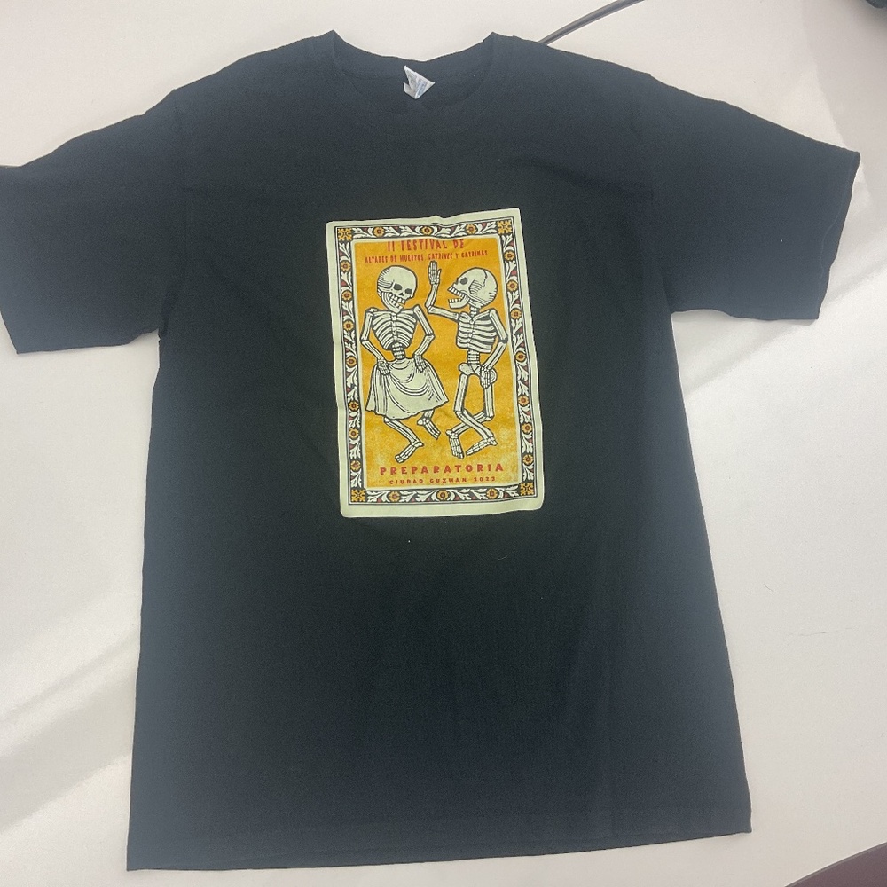 Black Skeletons Medium Tee by Yazbek